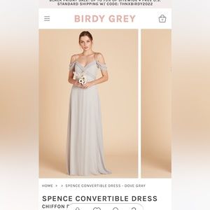 Brody Grey SPENCE CONVERTIBLE DRESS DOVE GRAY